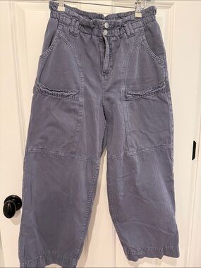 Women's Seventy + Mochi Cropped Utility Pants in Slate Blue